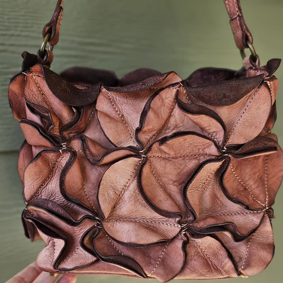 Pink Leather Appliqué Bag - Picture 2 of 10